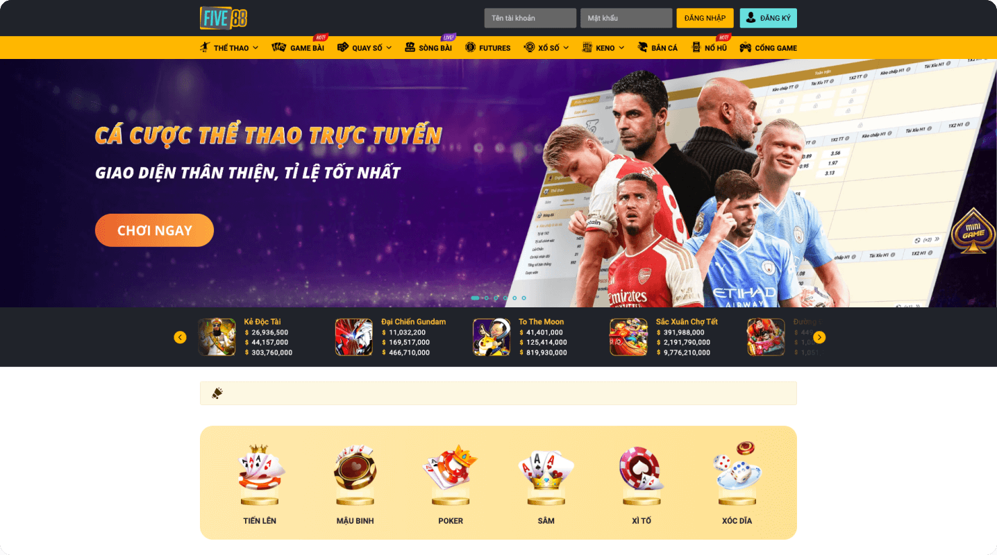 Five88 mobi được tin tưởng giới thiệu bởi nhà cái uy tính 79