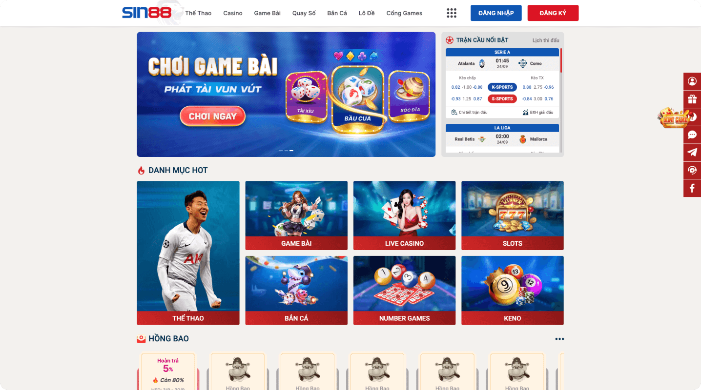 Sin88 mobi được tin tưởng giới thiệu bởi nhà cái uy tính 79